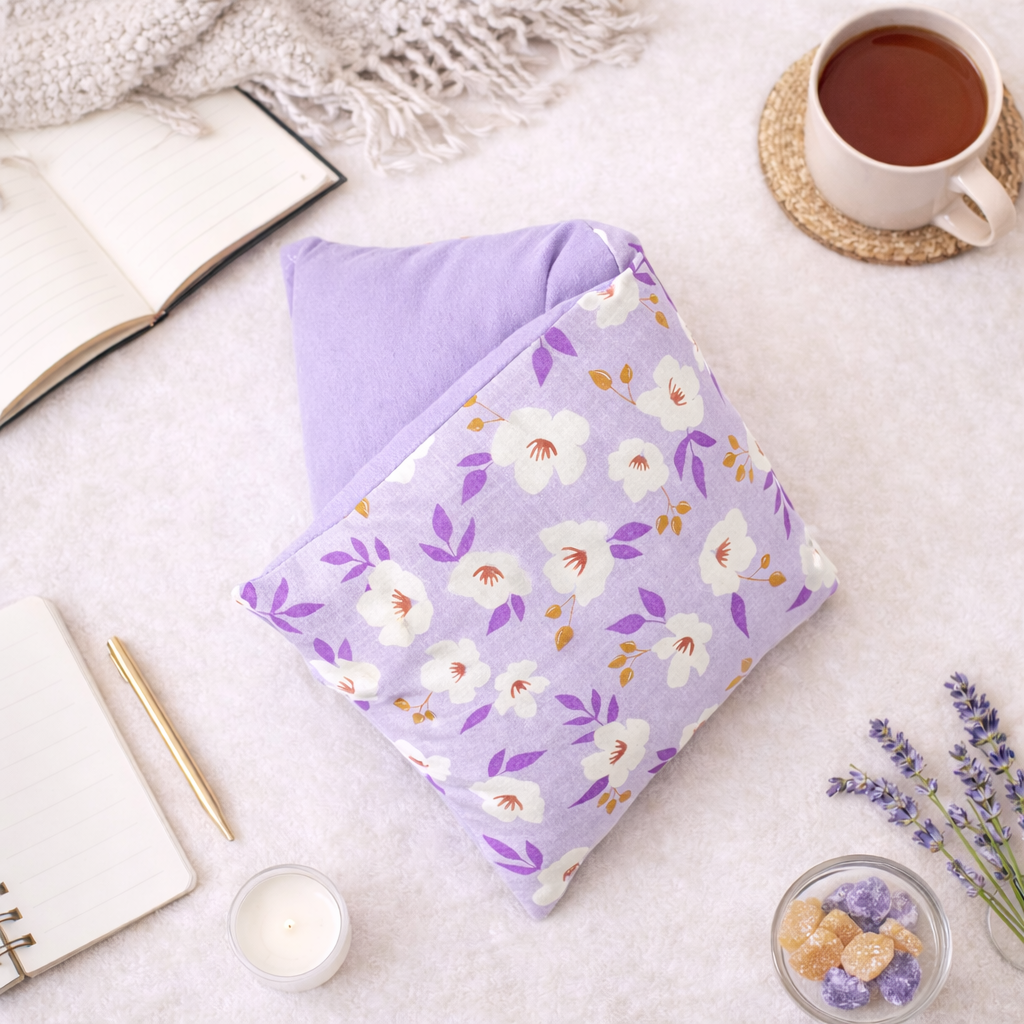 Microwavable Heating Pad - 6" x 12" Flaxseed Hot & Cold Pack | Whiffy