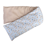 Whiffy - Microwavable Neck Wrap - Hot and Cold Pack - Blue, Brown and White Floral