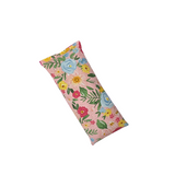 microwavable heating pad or eye pillow in a pretty pink floral fabric